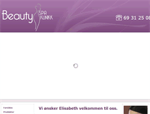 Tablet Screenshot of beautyspaklinikk.no